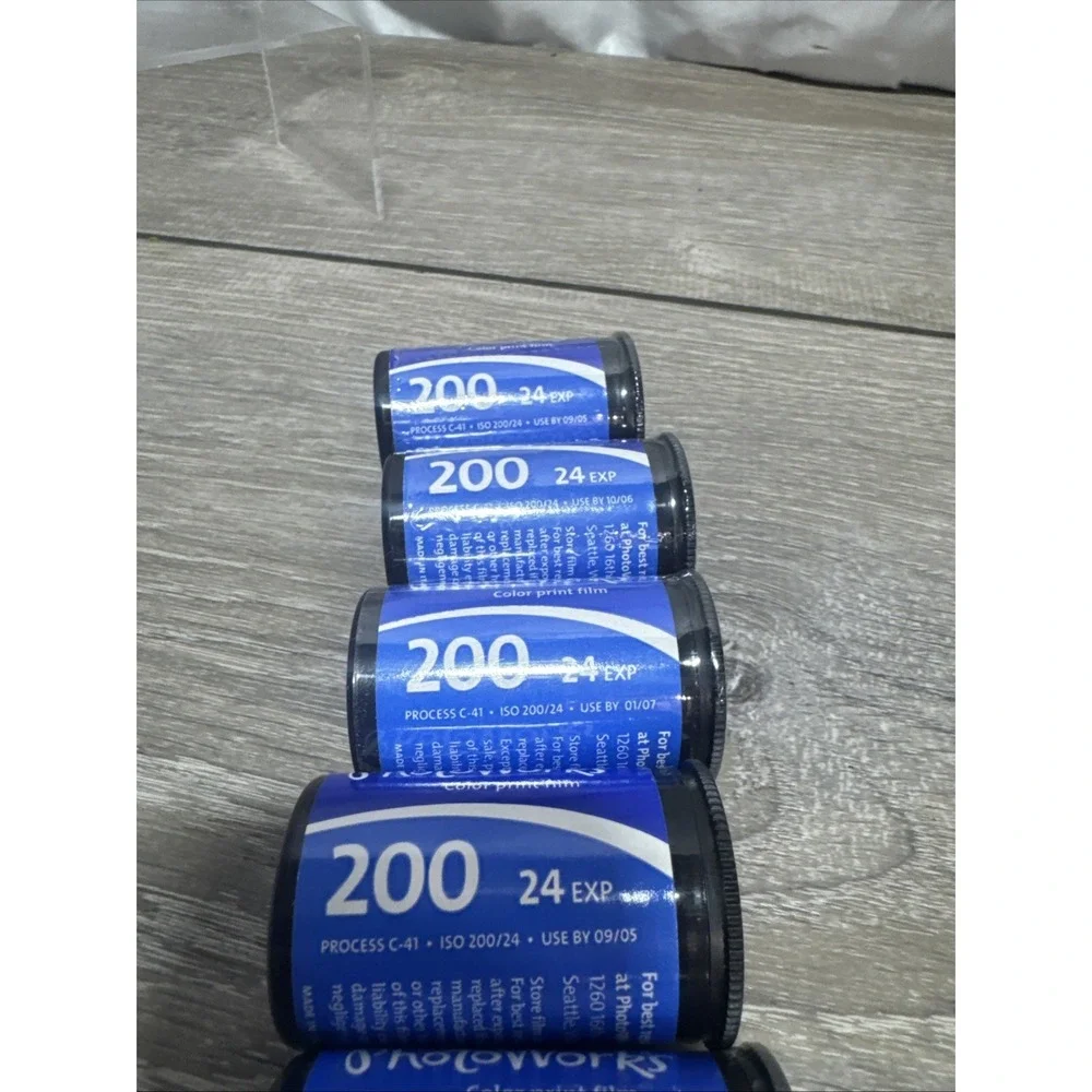 PhotoWorks Color 35mm Print Film 6 Rolls ISO 200 24 Exp Expired 2005-2007